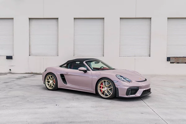 Фото дисков HRE R101 Lightweight Сатиновая шампань на Porsche Boxster IV
