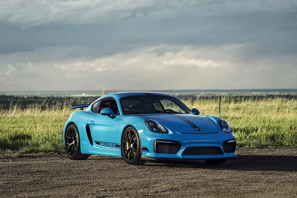 Фото дисков HRE P101 Черный сатин на Porsche Cayman II