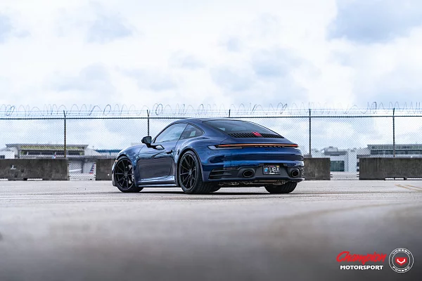Фото дисков Vossen RS92 Черный сатин на Porsche 911 VIII