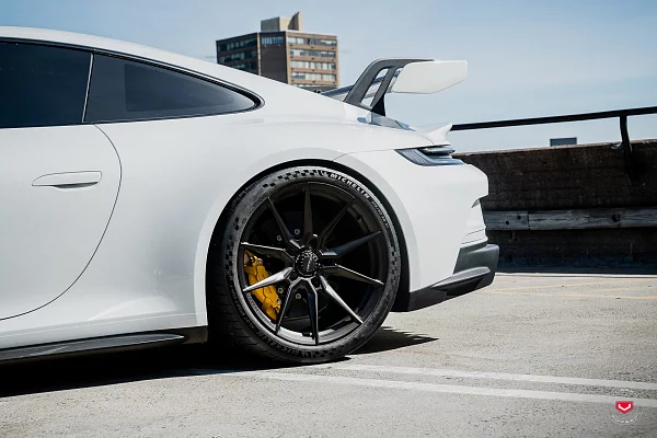 Фото дисков Vossen EVO-2 Черный сатин на Porsche 911 VIII