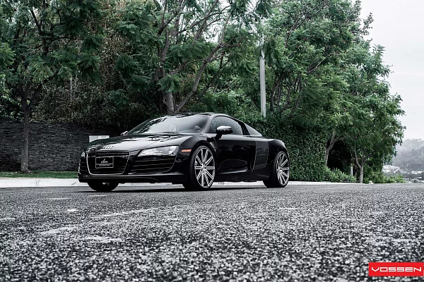 Фото дисков Vossen CV4 Алмазная проточка на Audi R8 (Typ 42)