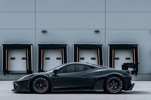 Фото дисков Brixton Forged PF7 Aerotech Черный сатин на Ferrari 458