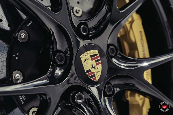 Фото дисков Vossen RS19 Черный глянец на Porsche 911 VIII