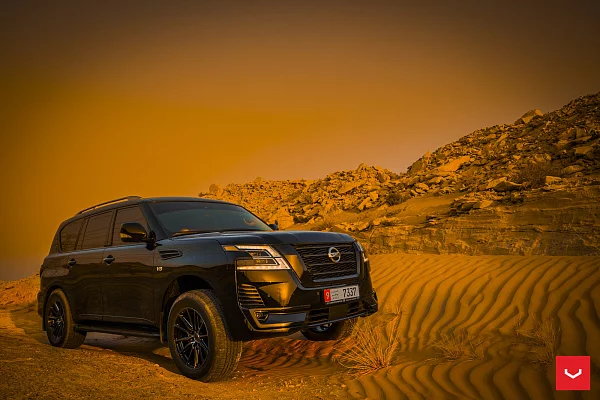 Фото дисков Vossen HF6-1 Глянцевый темный лак на Nissan Patrol VII