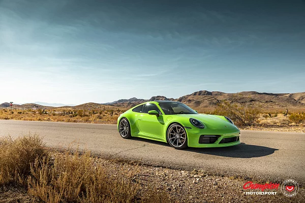 Фото дисков Vossen RS92 Полированный лак на Porsche 911 VIII